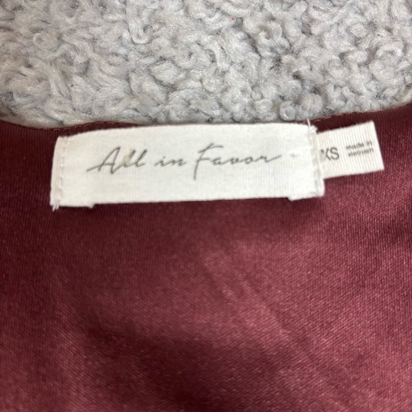 All in Favor Dress Womens Extra Small Midi Empire Waist Pliss Modest Classic - Picture 2 of 4